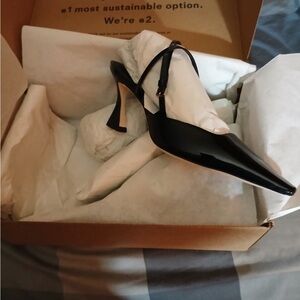 Reformation Natasha Pumps | Black Patent | Size: 6.5 | Orig: $298